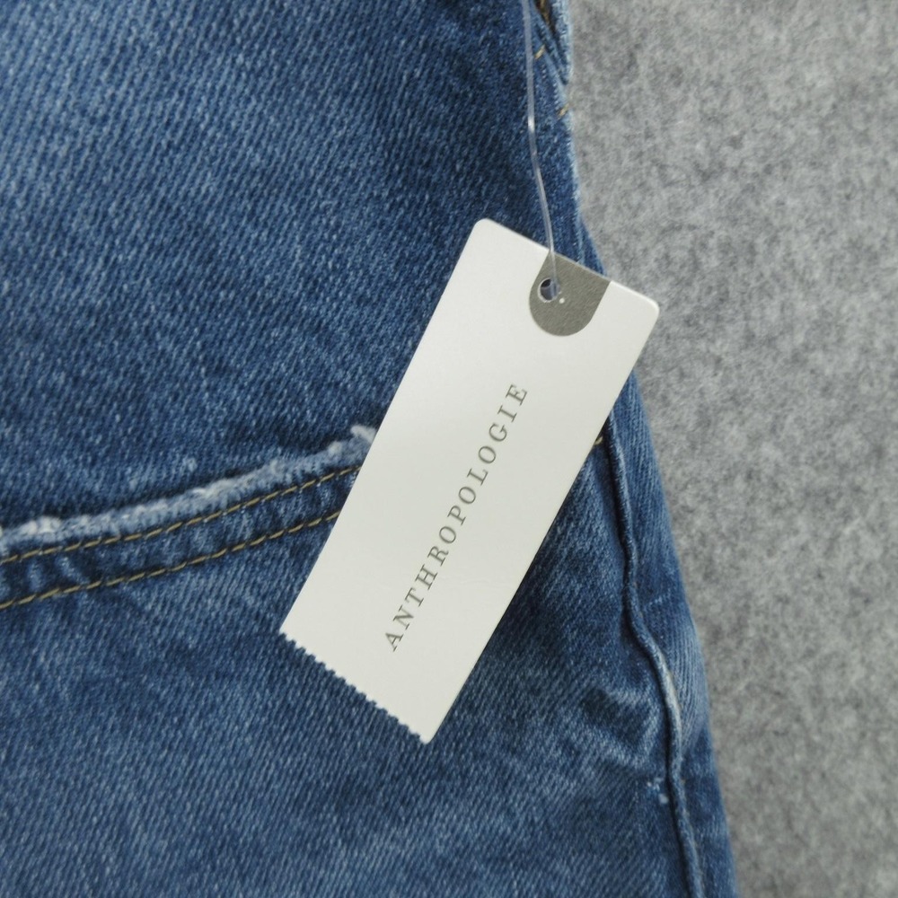 Frame Jeans Womens 33 Blue Le High N Tight Crop Mini Boot High Rise Raw Hem New - Picture 3 of 16